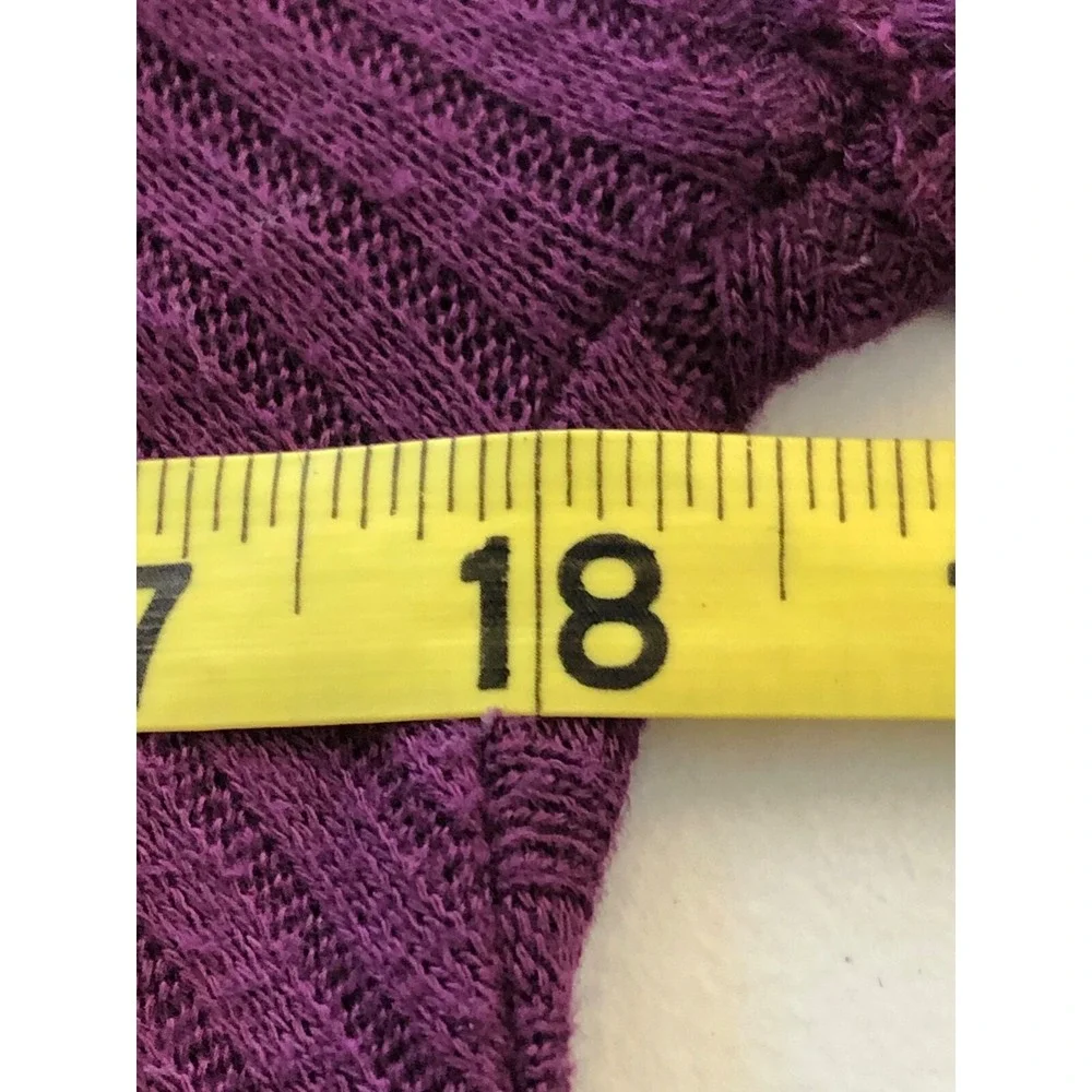 FREE PEOPLE Drippy Ventura Top Waffle‎ Knit Thermal Purple Size XS